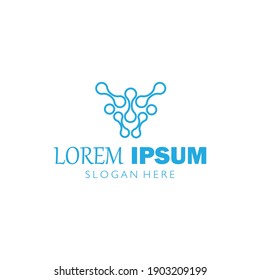 bulls head logo geometric vector design illustration