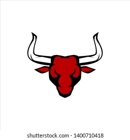 Bulls Head Mascot Logo Gaming Sport Stock Vector (Royalty Free ...