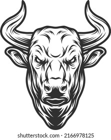 BULLS HEAD VECTOR ILLUSTRATION DESIGN