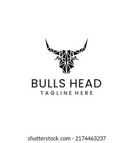 Bulls logo design icon template