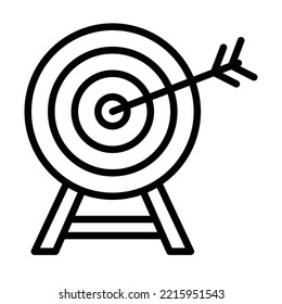 Bullseye Bold Line Vector icon which can easily modify or edit

