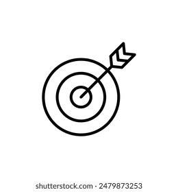 Bullseye Icon Ideal for Target and Accuracy Themes