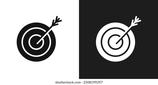 Conjunto de logotipo de icono Bullseye Vector