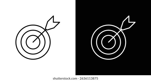 Bullseye ícone símbolo conceito para design gráfico, Site, UI. EPS