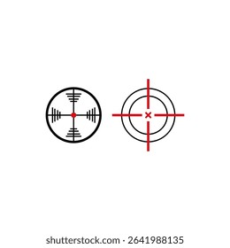 Bullseye icon. Target center symbol. Accuracy point sign. Vector aiming graphic.