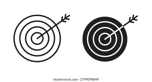 Bullseye icon for templates, web design and infographics. EPS10