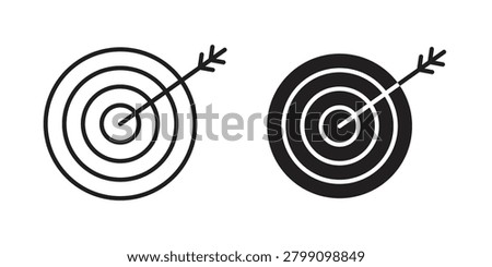Bullseye icon for templates, web design and infographics. EPS10