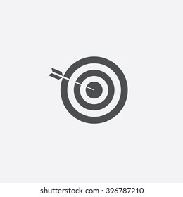 Bullseye Icon Vector. 