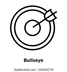 Bullseye icon vector isolated on white background, Bullseye transparent sign , office symbols