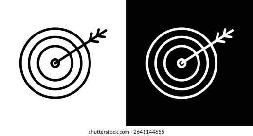 Bullseye icon vector simple element illustration editable