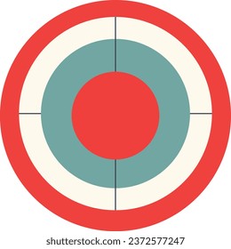 Bullseye Insights Flat Design Target Infographics