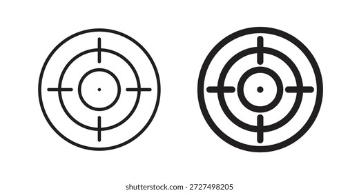 Icono de puntero Bullseye diseña colección para móvil, ui, Web.