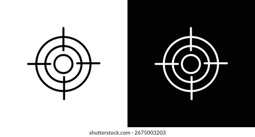 Iconos del puntero de Bullseye, el mejor icono del golpe del Vector EPS