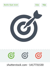 Bulls-Eye - Sticker Icons. A professional, pixel aligned icon.