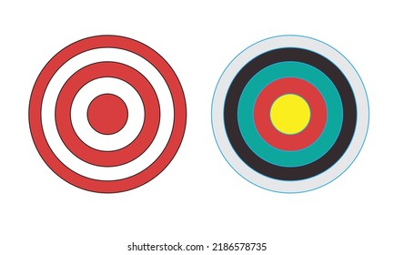 bullseye target hit achievement performance game dartboard vector 