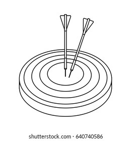 bullseye or target icon image 