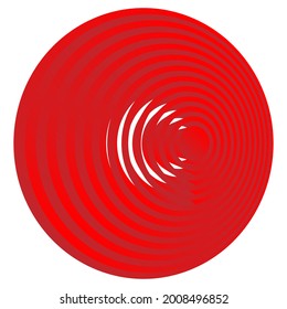 Bullseye, target mark abstract vector design element