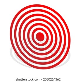 Bullseye, target mark abstract vector design element