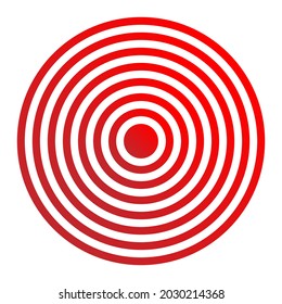 Bullseye, target mark abstract vector design element