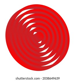 Bullseye, target mark abstract vector design element