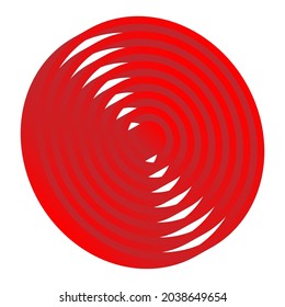 Bullseye, target mark abstract vector design element