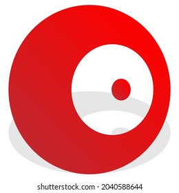 Bullseye, target mark abstract vector design element