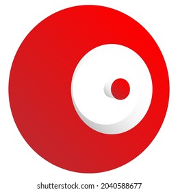 Bullseye, target mark abstract vector design element