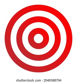 Bullseye, target mark abstract vector design element