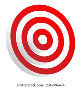 Bullseye, target mark abstract vector design element