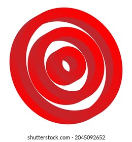Bullseye, marca de destino elemento de diseño vectorial abstracto