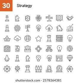 A bullseye or target symbol, representing goals, objectives, or focus points. This icon emphasizes the importance of setting clear, measurable targets in strategic planning and aligning efforts toward