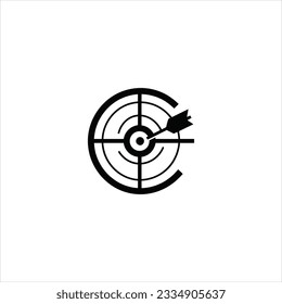 Bullseye target symbols icon isolated vector illustration