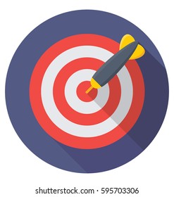 Bullseye Vector Icon 