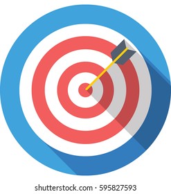 Bullseye Vector Icon 