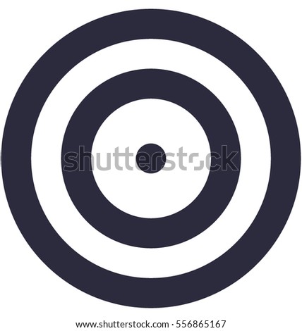 Bullseye Vector Icon Stock Vector (Royalty Free) 556865167 - Shutterstock