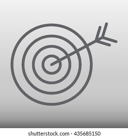 Bullseye Vector Icon Illustration