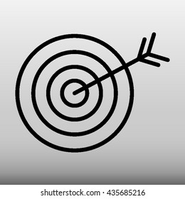 Bullseye Vector Icon Illustration