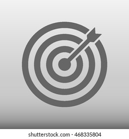 Bullseye Vector Icon Illustration