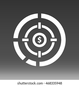 Bullseye Vector Icon Illustration