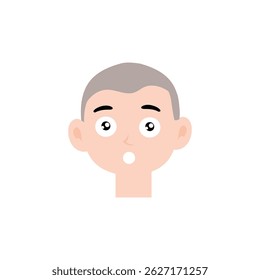 bully, shock, cry happy expression boy cartoon character
