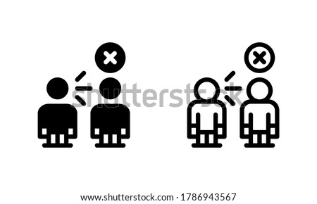 Bully Speech Violence Icon, Logo, Vector