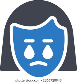 ilustración de bully Vector sobre un fondo transparente. Símbolos de calidad superior. Iconos vectoriales de glifos para diseño de conceptos y gráficos. 
