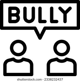 bully Vektorgrafik auf transparentem Hintergrund.Premium-Qualität symmbols.Stroke Vektorsymbol für Konzept und Grafikdesign. 
