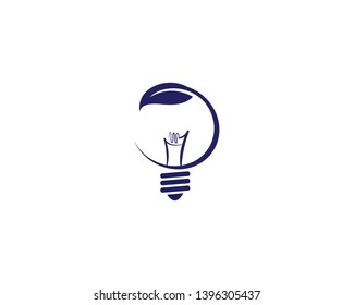 Bulp green logo template illustration design