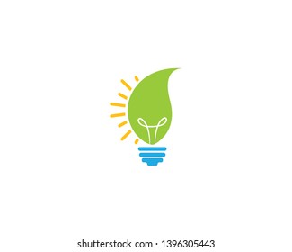 Bulp green logo template illustration design