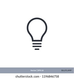 elemento logotipo del icono de la lámpara