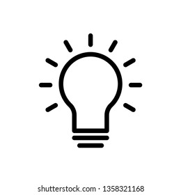 Bulp Lamp Icon Vector