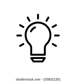 Bulp Lamp Icon Vector