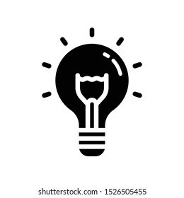 Bulp Lamp Vector Icon Design Template