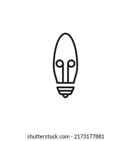 vector de lámpara de bulto para presentación de iconos de símbolo del sitio web